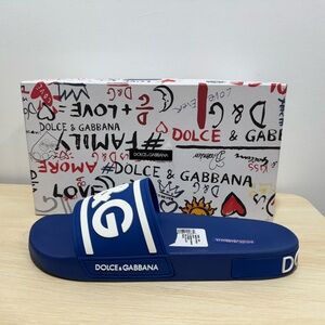 Royal Blue Dolce & Gabbana Slides